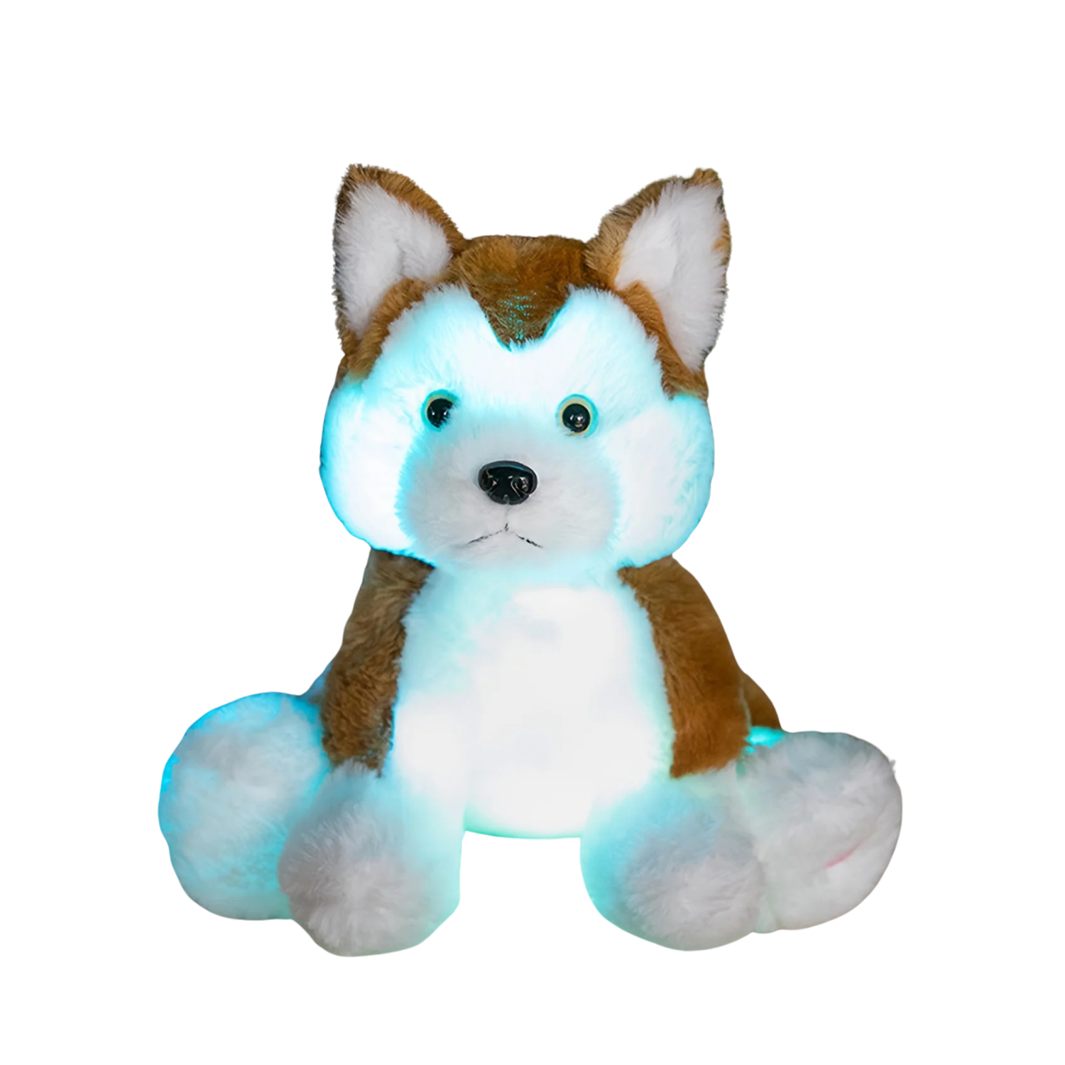 Peluche Veilleuse Chiot, Assis et Couché