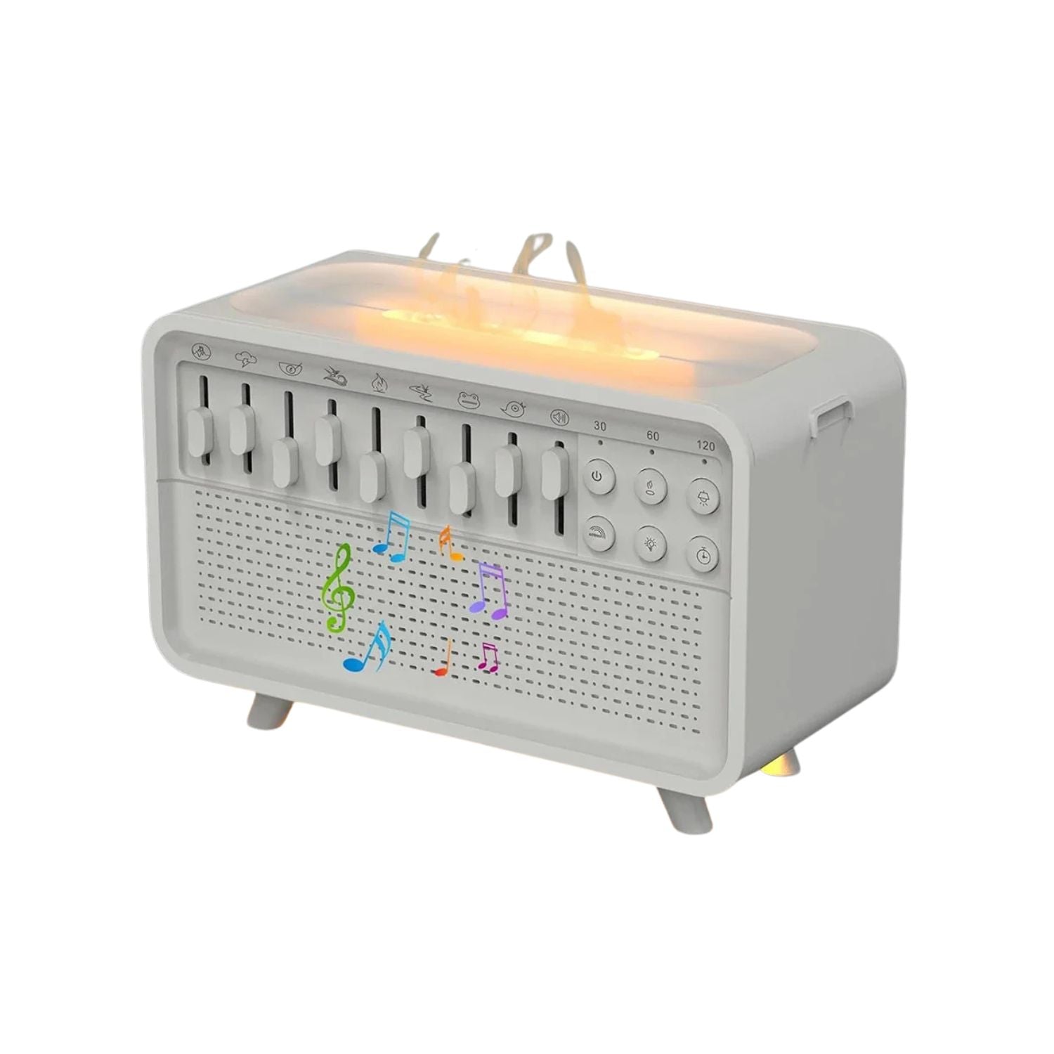 Veilleuse/Diffuseur d'Huile Essentiel, Bruit Blanc et méditation