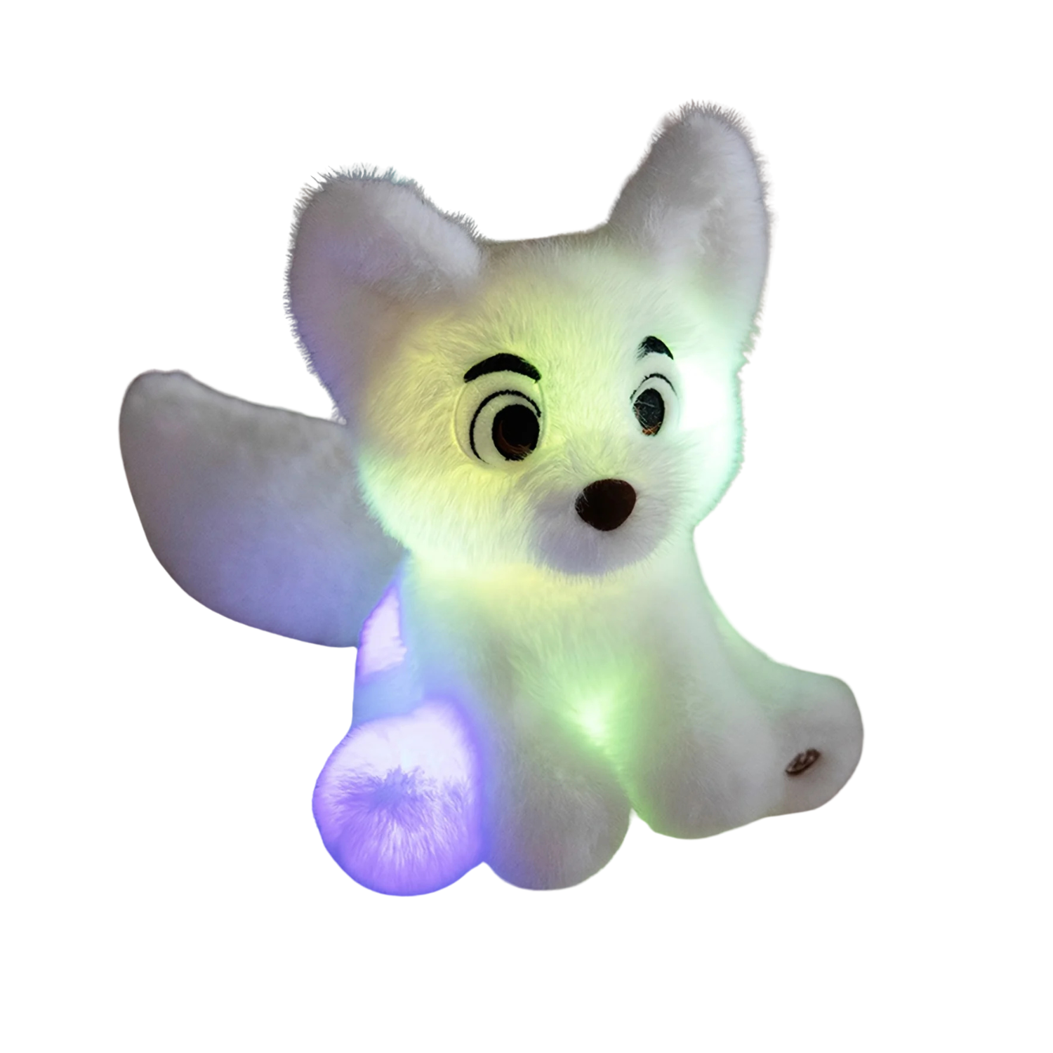 Peluche Veilleuse Renard à Fourrure