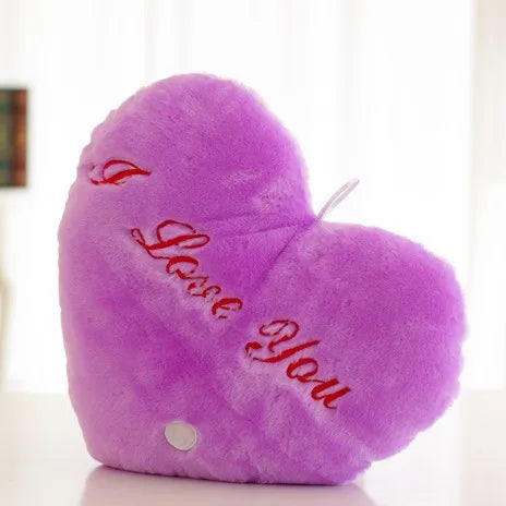 Peluche Veilleuse Coussin Coeur
