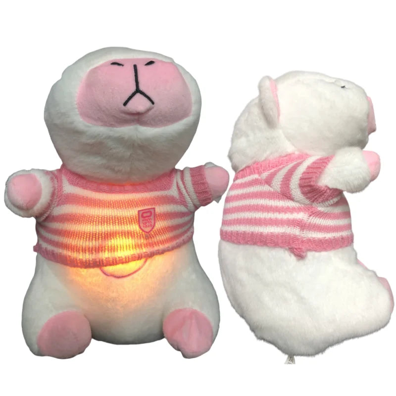 Peluche Veilleuse Capybara avec T-shirt