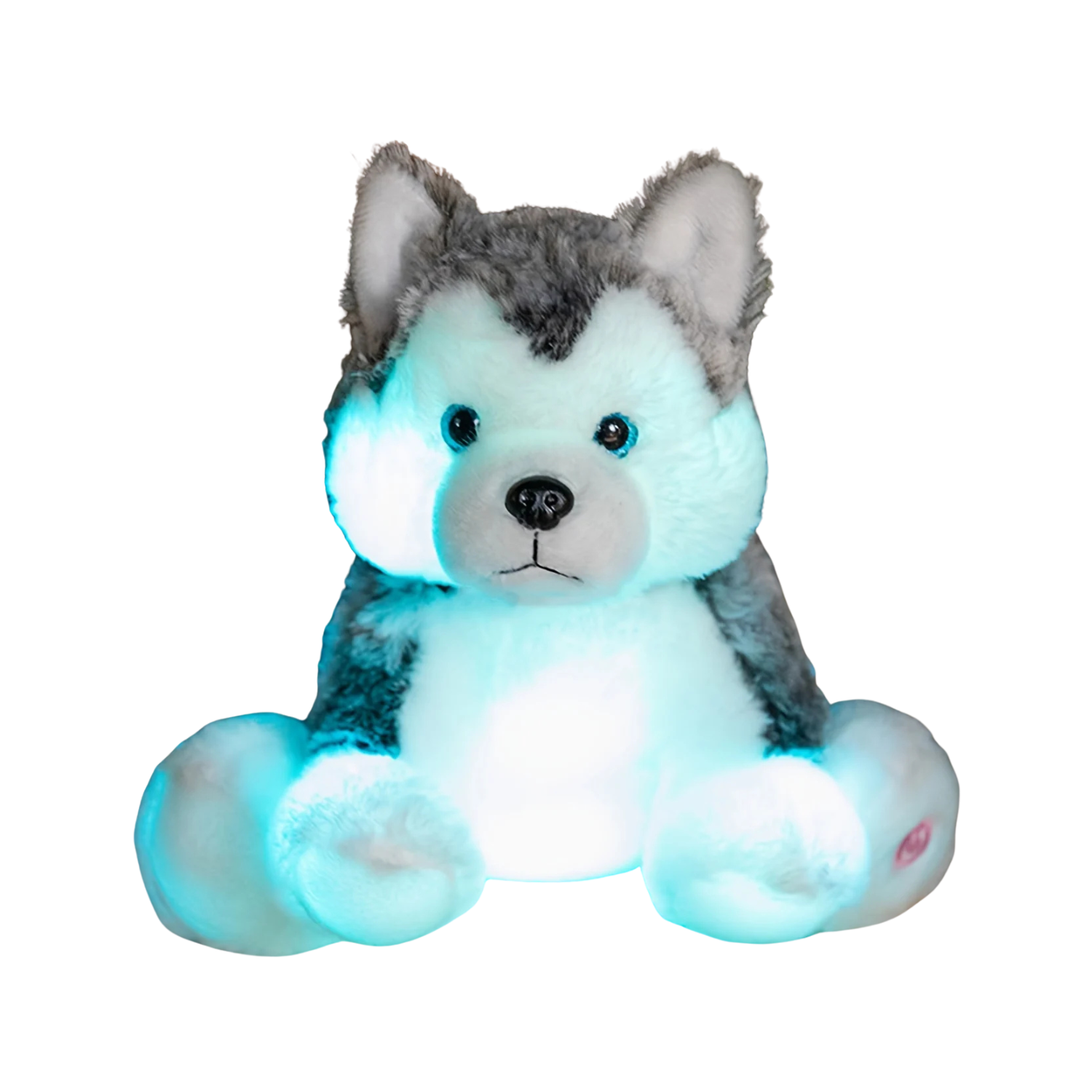 Peluche Veilleuse Chiot, Assis et Couché