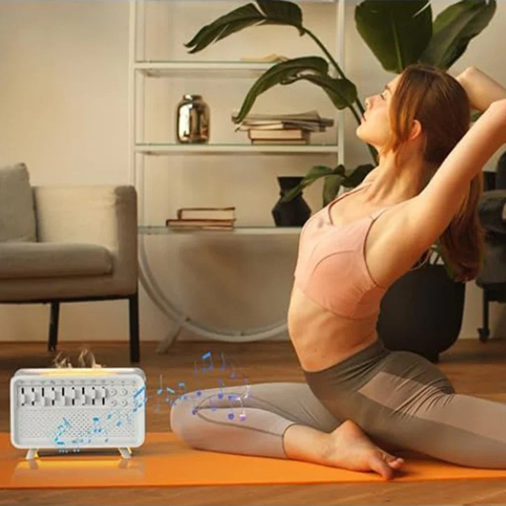 Veilleuse/Diffuseur d'Huile Essentiel, Bruit Blanc et méditation