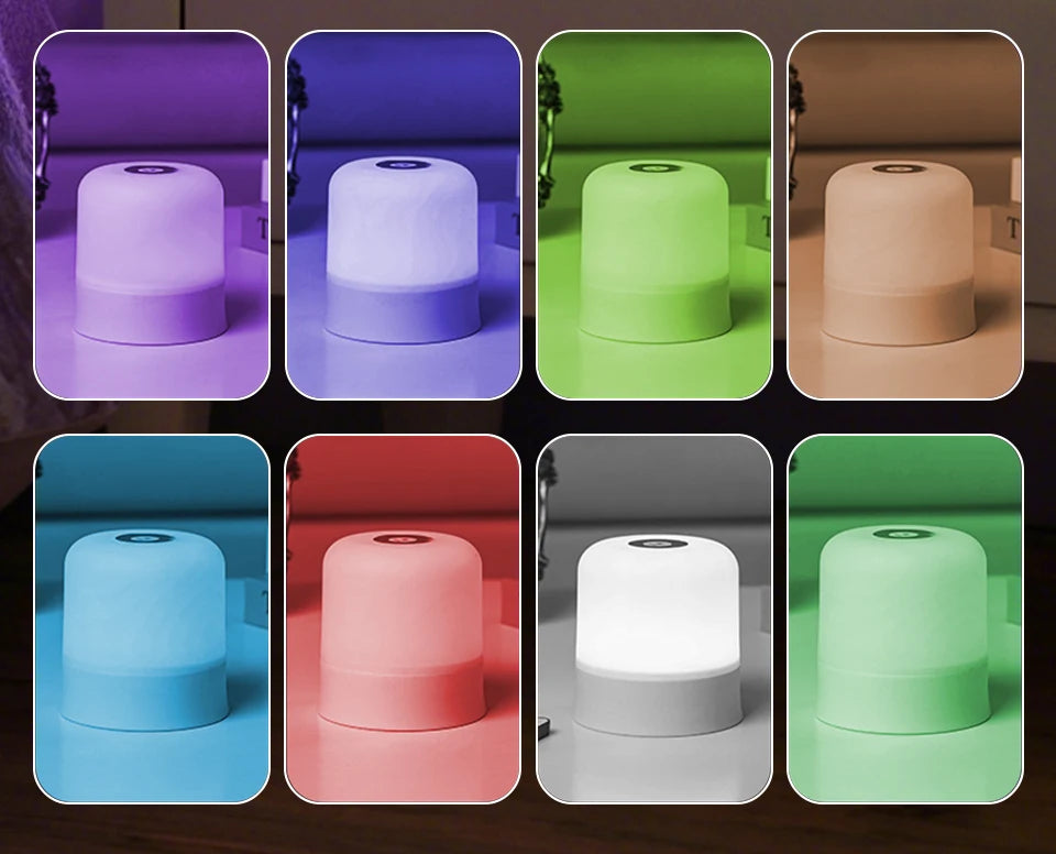 Veilleuse tactile, rechargeable, à intensité variable