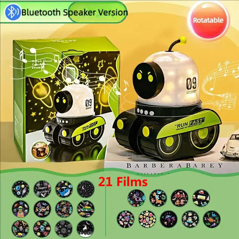 Veilleuse Projecteur Robot Musicale