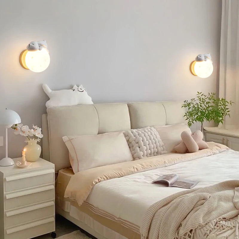 Veilleuse Applique Murale Ourson qui Dors