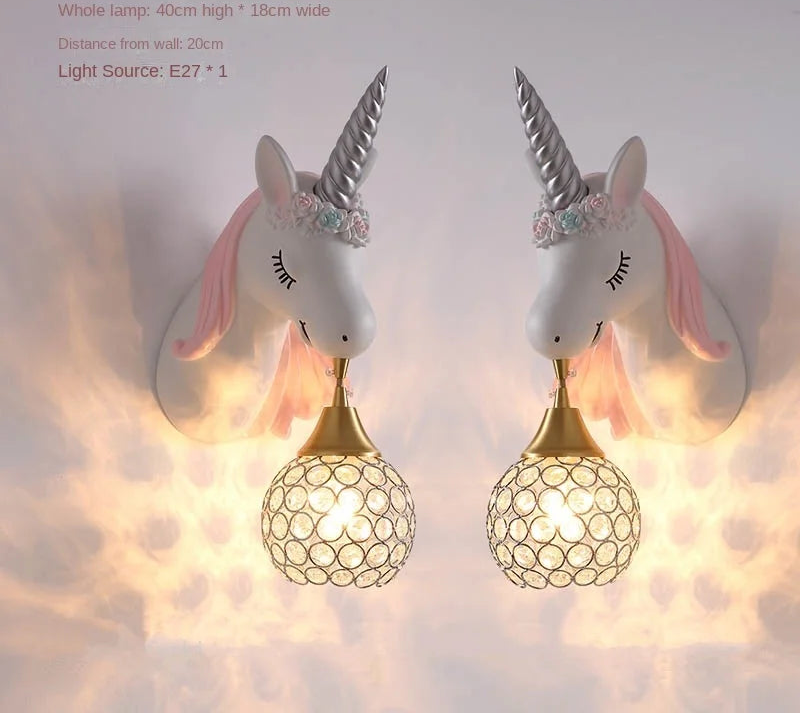 Veilleuse Applique Murale Licorne Magique