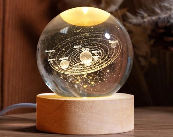 Veilleuse Boule de Cristale Système Solaire