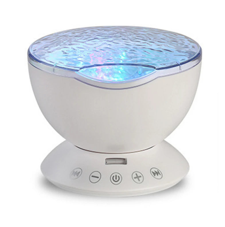 Veilleuse Projecteur de lumières LED avec haut-parleur intégré.