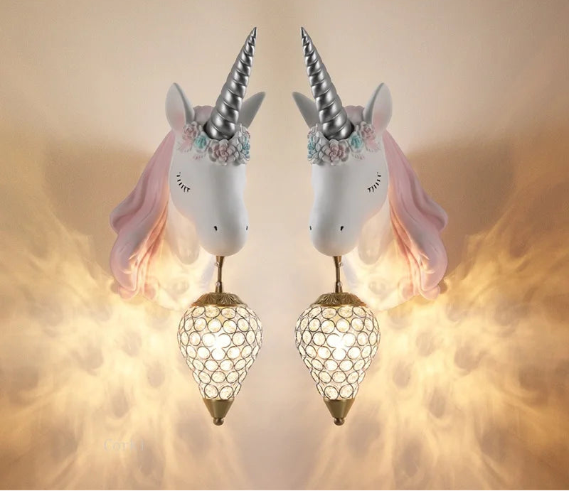 Veilleuse Applique Murale Licorne Magique