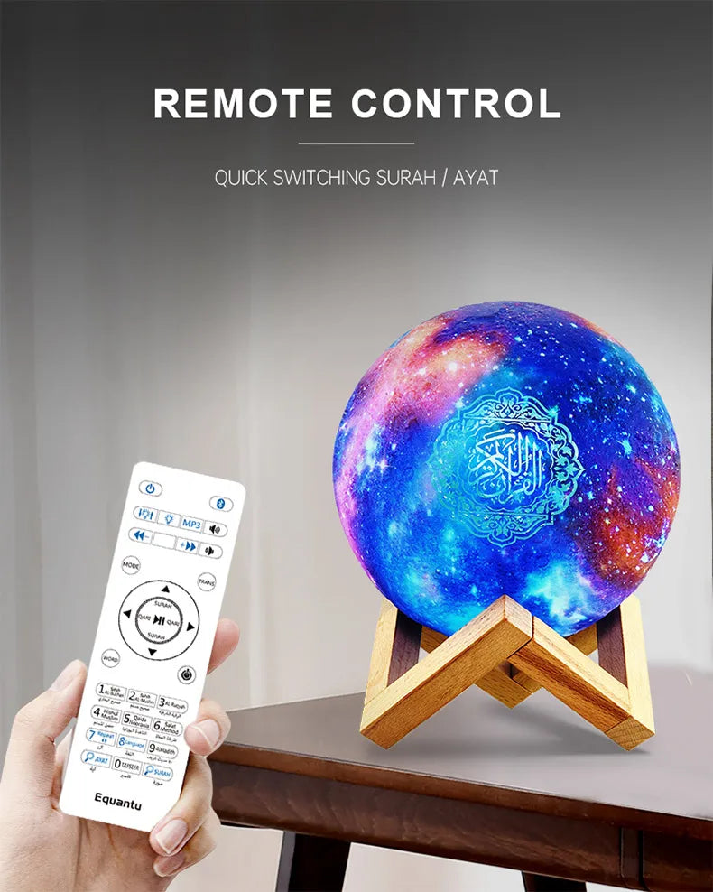 Veilleuse Coranique avec Haut-Parleur Bleutooth