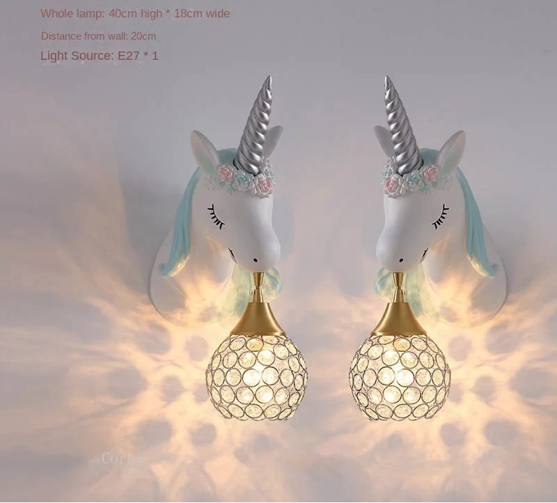 Veilleuse Applique Murale Licorne Magique