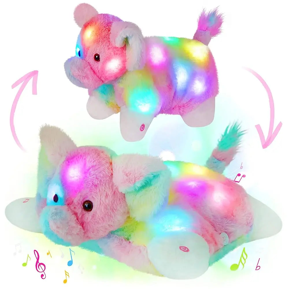 Peluche Veilleuse Animaux Coussin