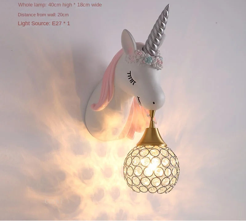 Veilleuse Applique Murale Licorne Magique