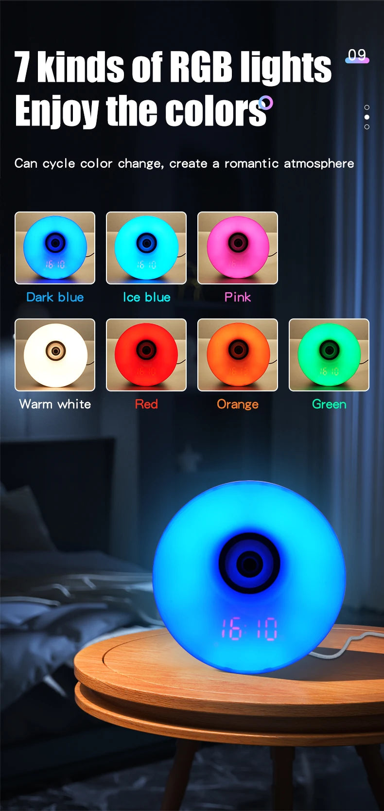 Horloge Veilleuse Soleil