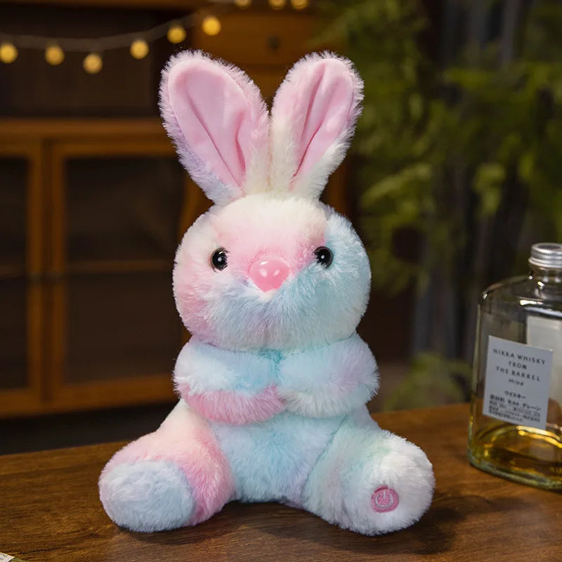 Peluche Veilleuse Lapin, Assis et Couché
