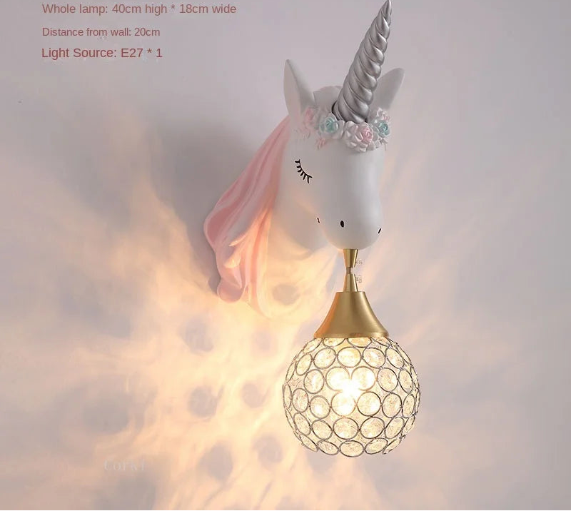 Veilleuse Applique Murale Licorne Magique