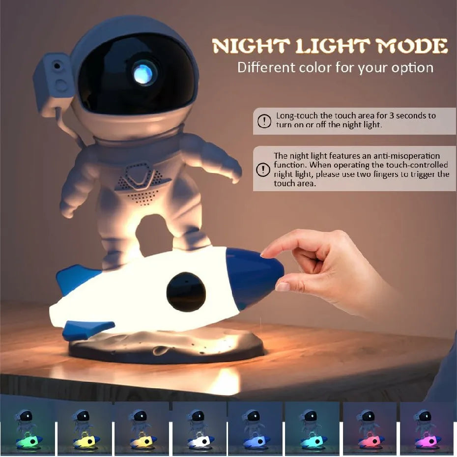 Lampe projecteur Astronaute sur Fusée