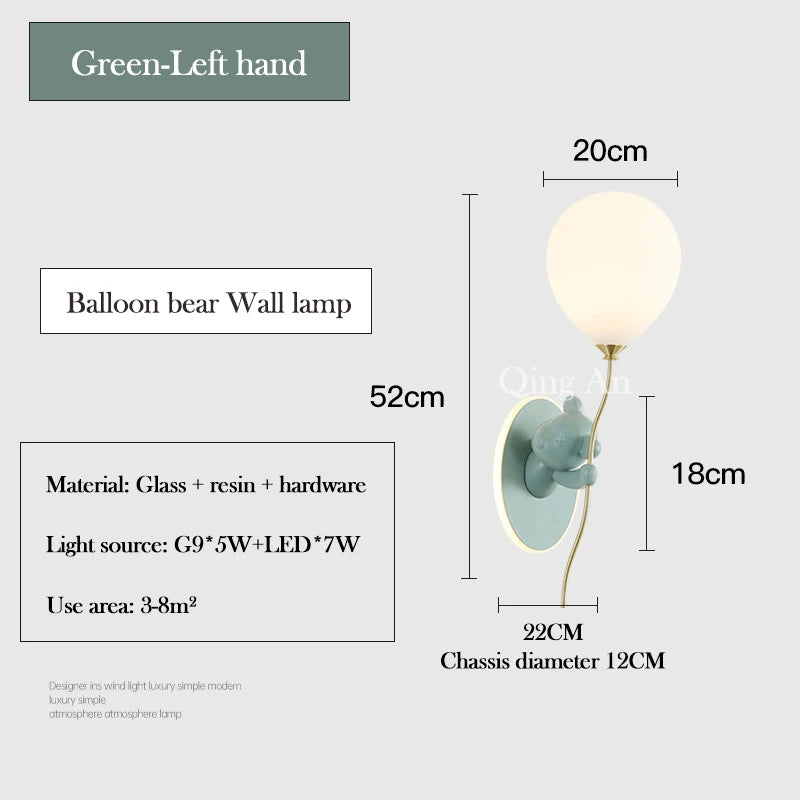 Veilleuse Applique Murale Ours Moderne