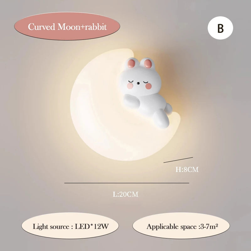 Veilleuse Applique Murale Animaux