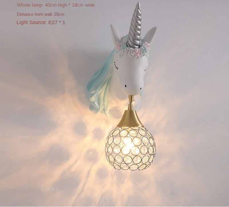 Veilleuse Applique Murale Licorne Magique