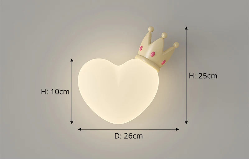 Veilleuse Applique Murale Coeur