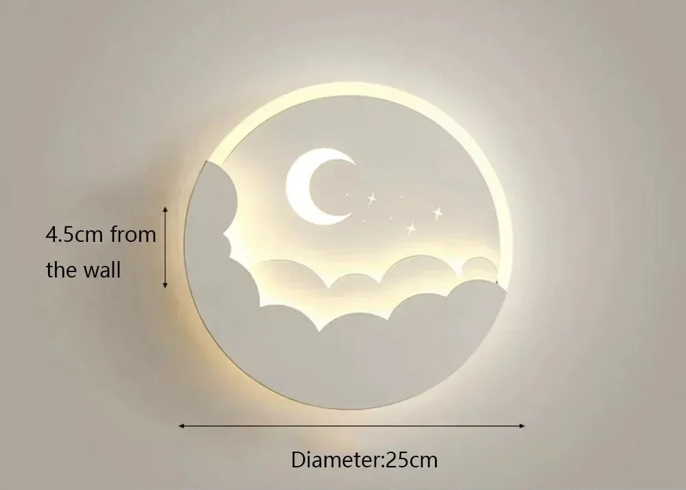 Veilleuse Applique Murale Croissant de Lune