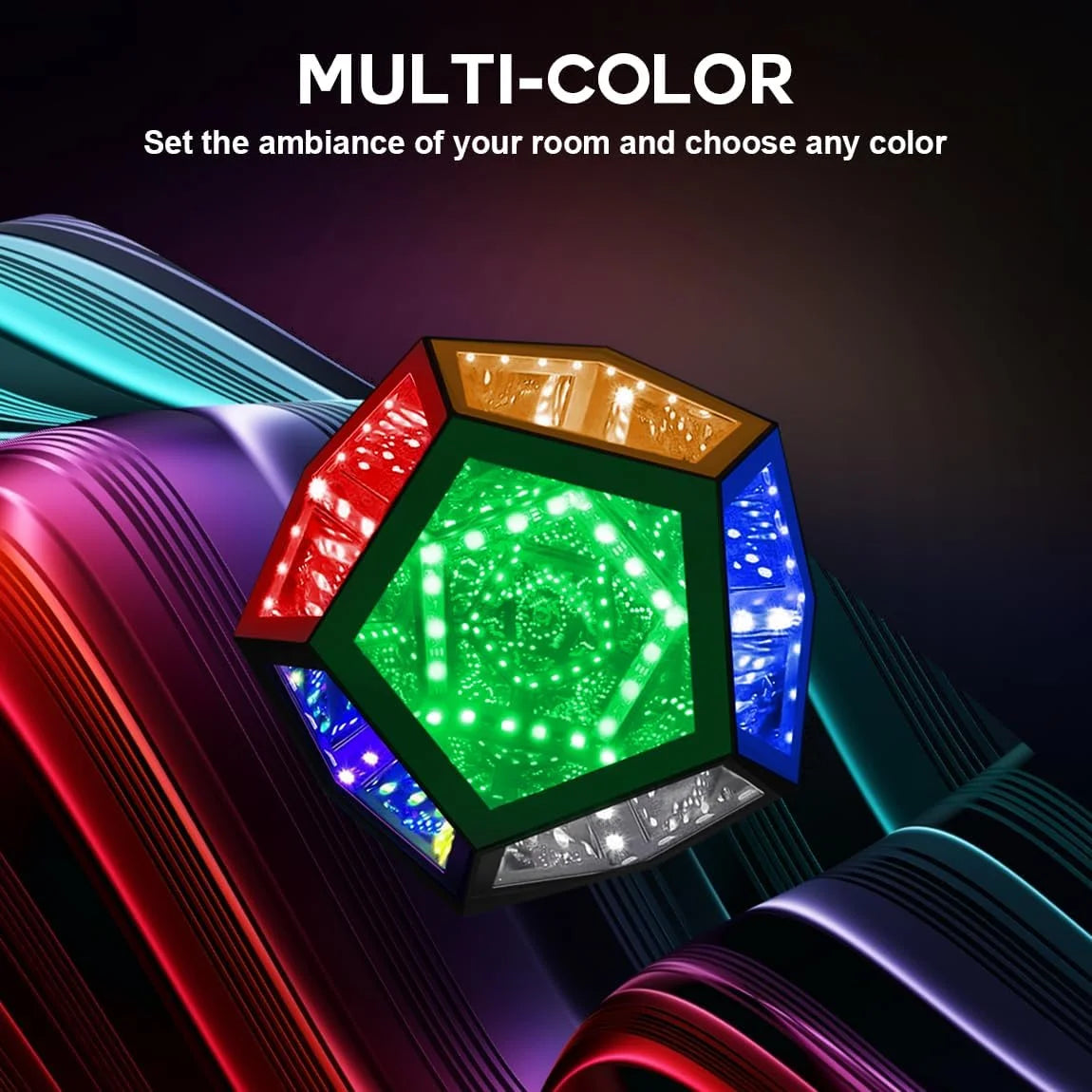 Veilleuse LED RGB à couleurs changeantes synchronisée avec la musique