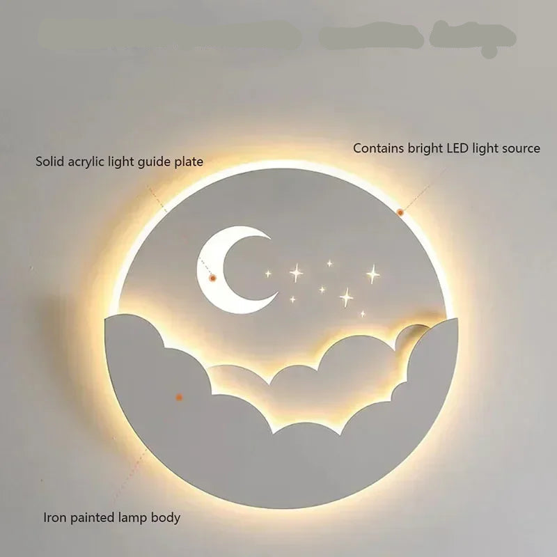 Veilleuse Applique Murale Croissant de Lune