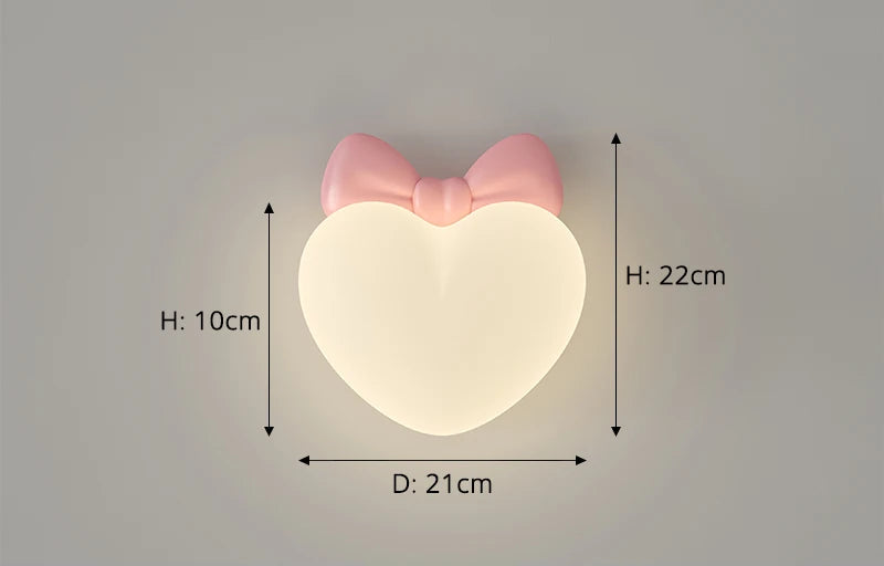 Veilleuse Applique Murale Coeur