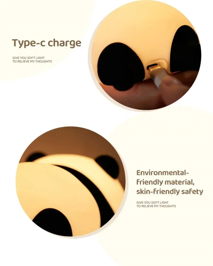 Veilleuse Panda en silicone