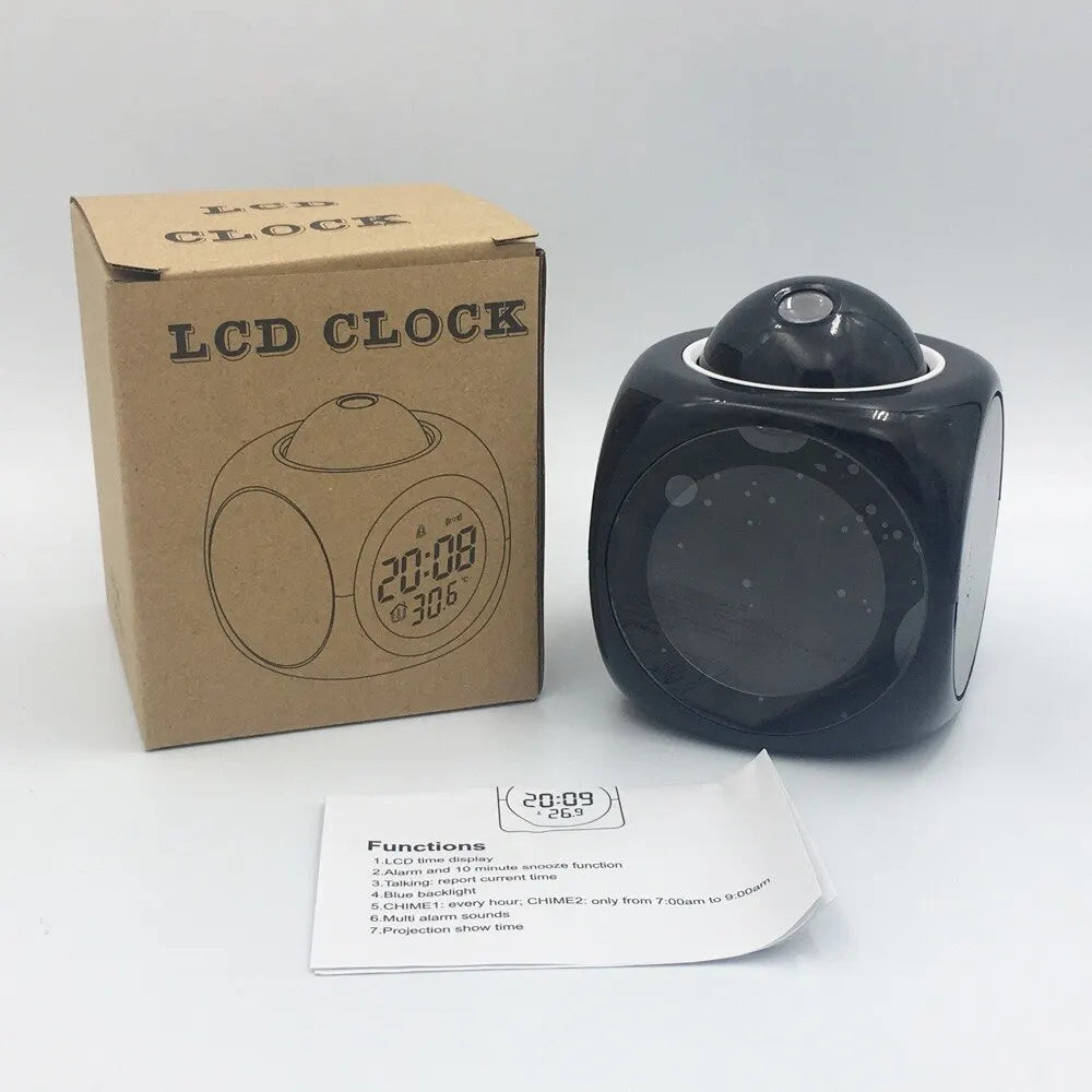 Radio Réveil Projecteur Cube