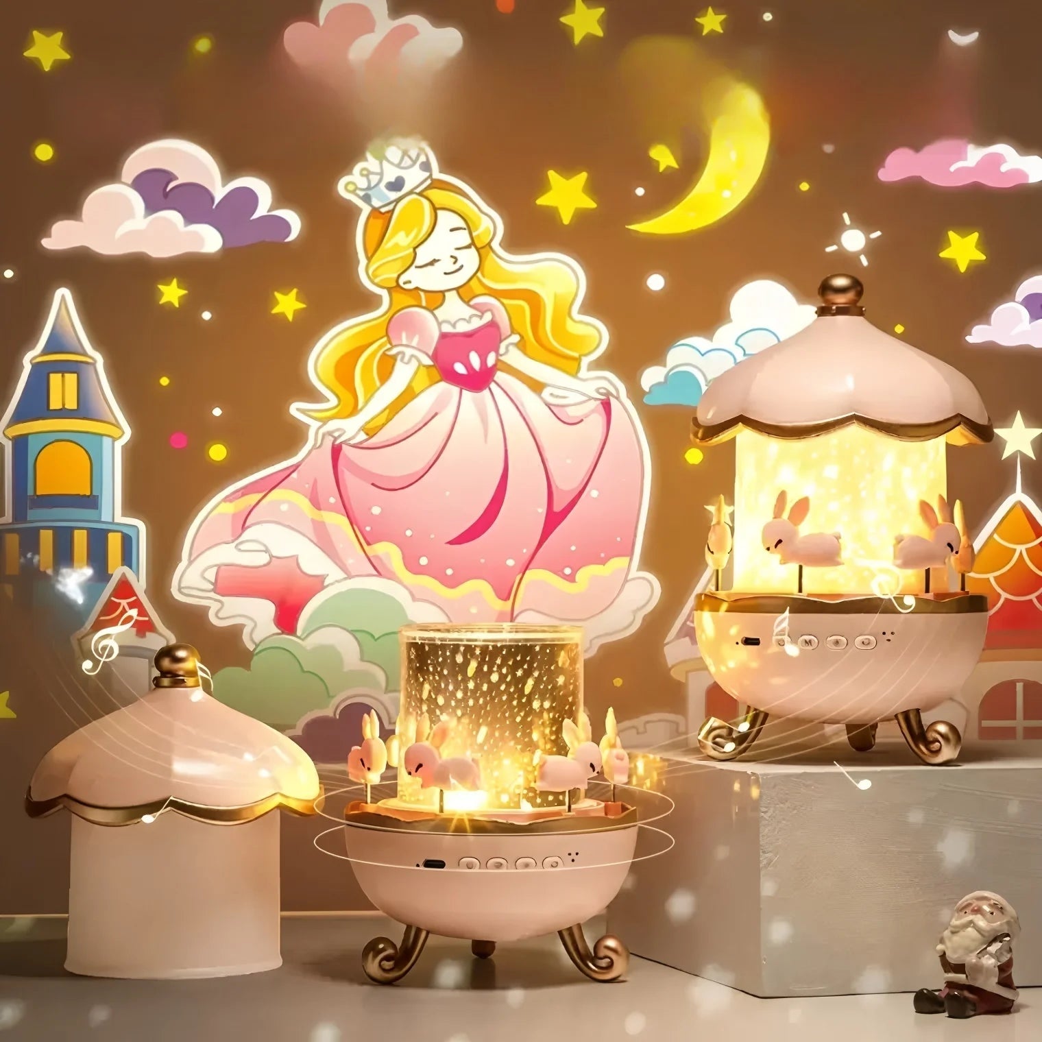 Veilleuse Projection Carousel