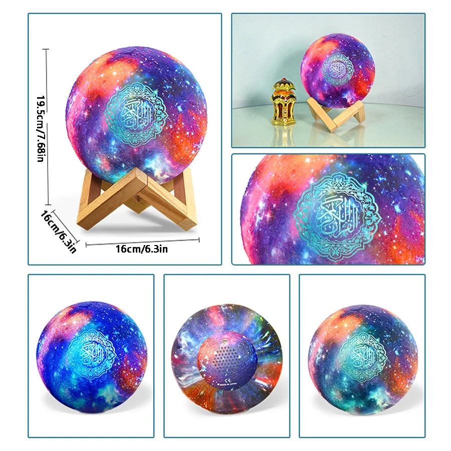 Veilleuse Coranique avec Haut-Parleur Bleutooth