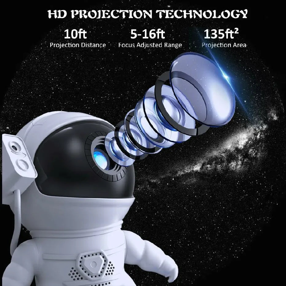Lampe projecteur Astronaute sur Fusée