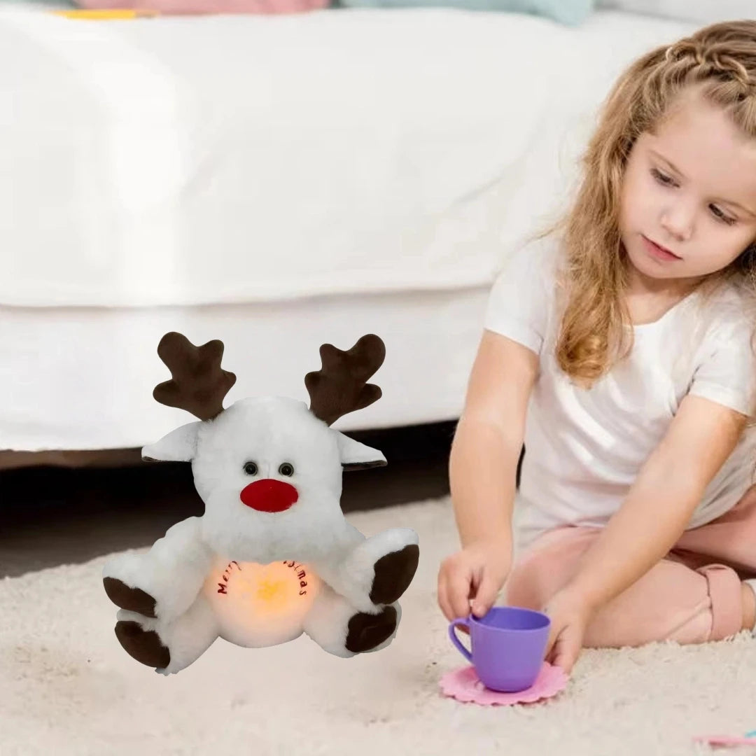 Peluche Veilleuse Cerf de Noël