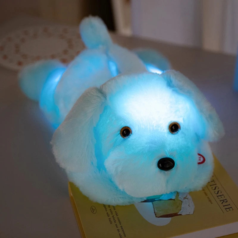 Peluche Veilleuse Chien Allongé