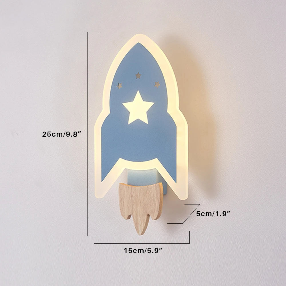 Veilleuse Applique Murale Fusée