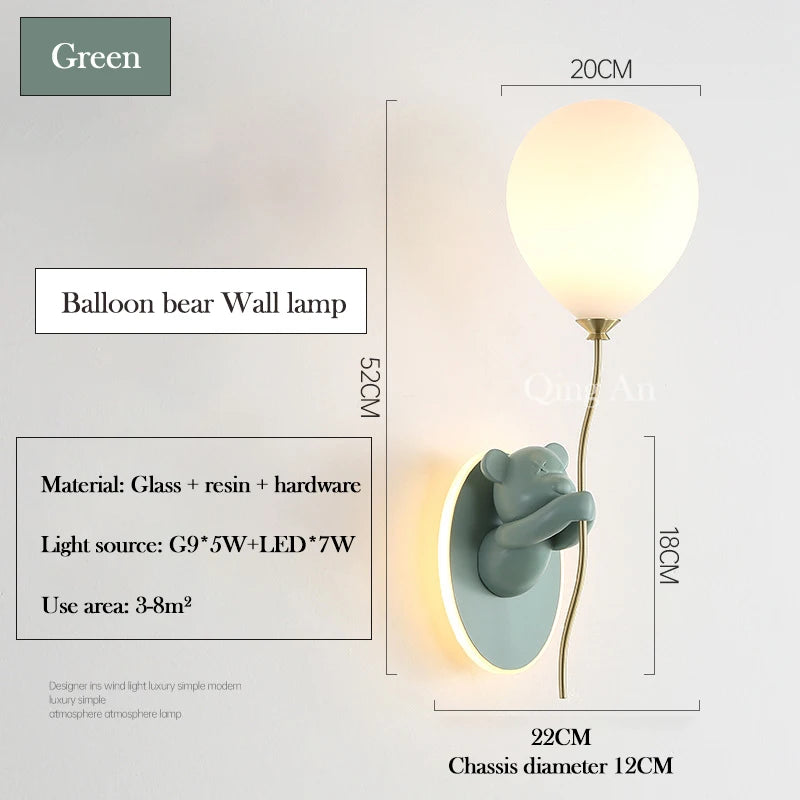 Veilleuse Applique Murale Ours Moderne