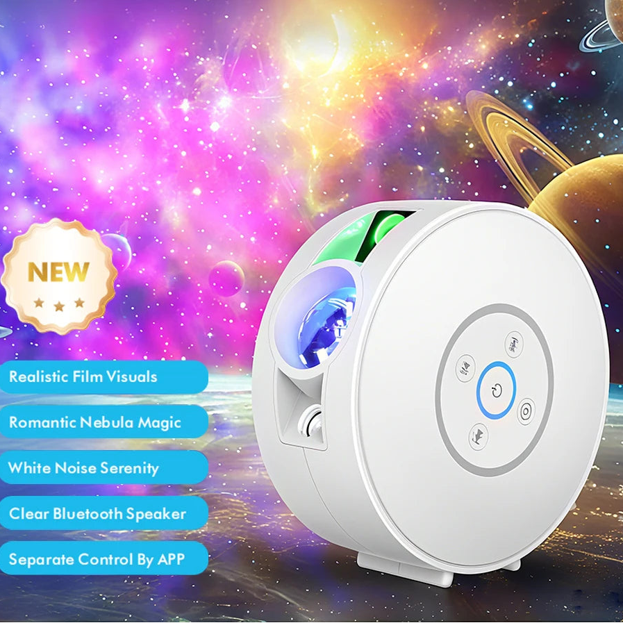 Veilleuse Projecteur de ciel étoilé avec haut-parleur connectée