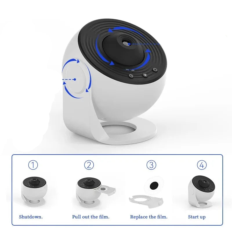 Veilleuse Projection De Galaxie